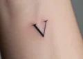 Letter V Tattoo Ideas