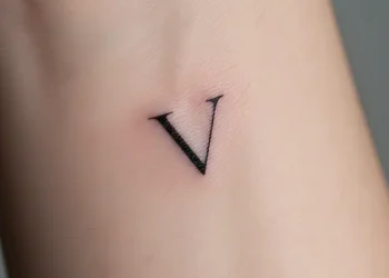 Letter V Tattoo Ideas