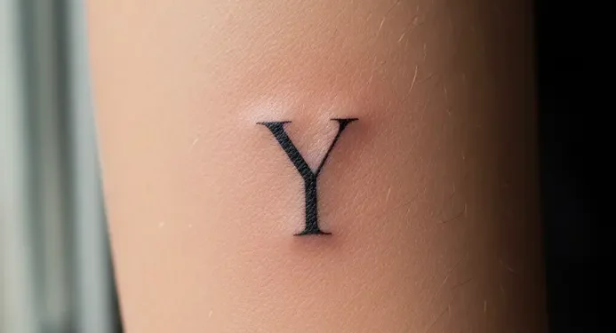 Letter Y Tattoo Ideas