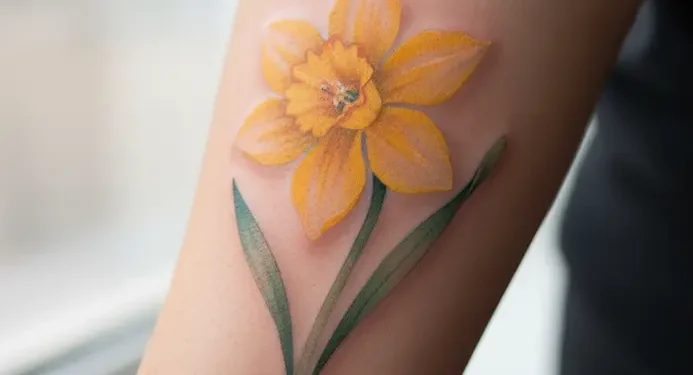 March Birth Flower Tattoo Ideas