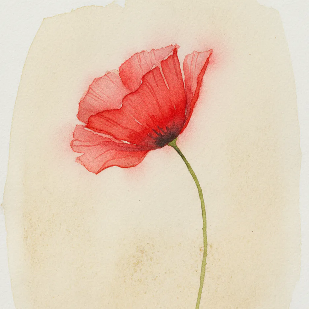 Minimalist watercolor painting idea 20
