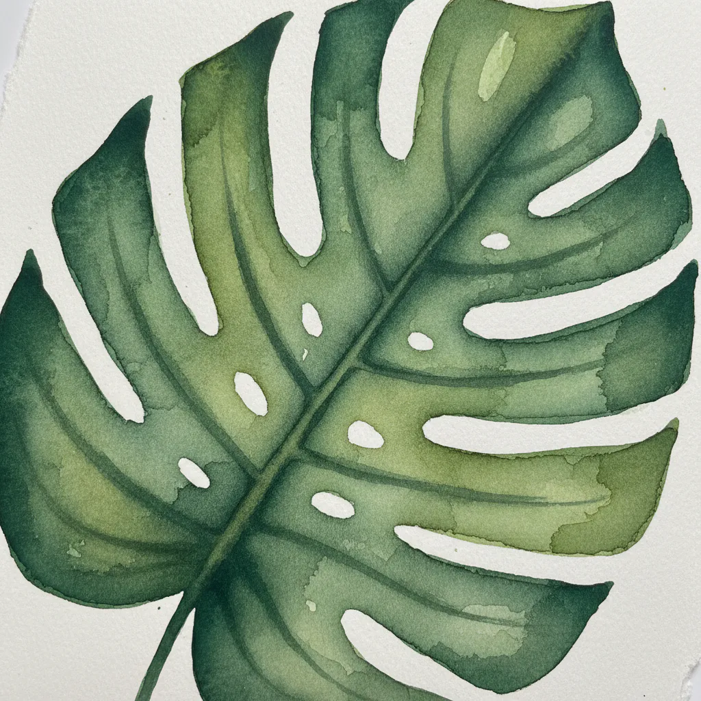 Minimalist watercolor painting idea 21