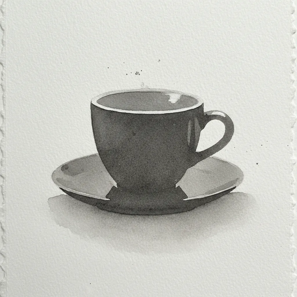 Minimalist watercolor painting idea 23