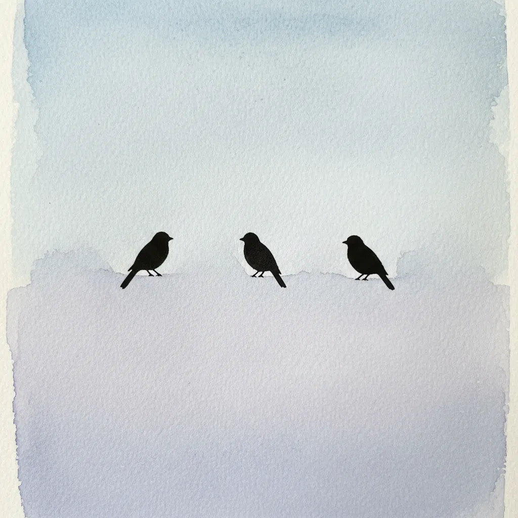 Minimalist watercolor painting idea 28