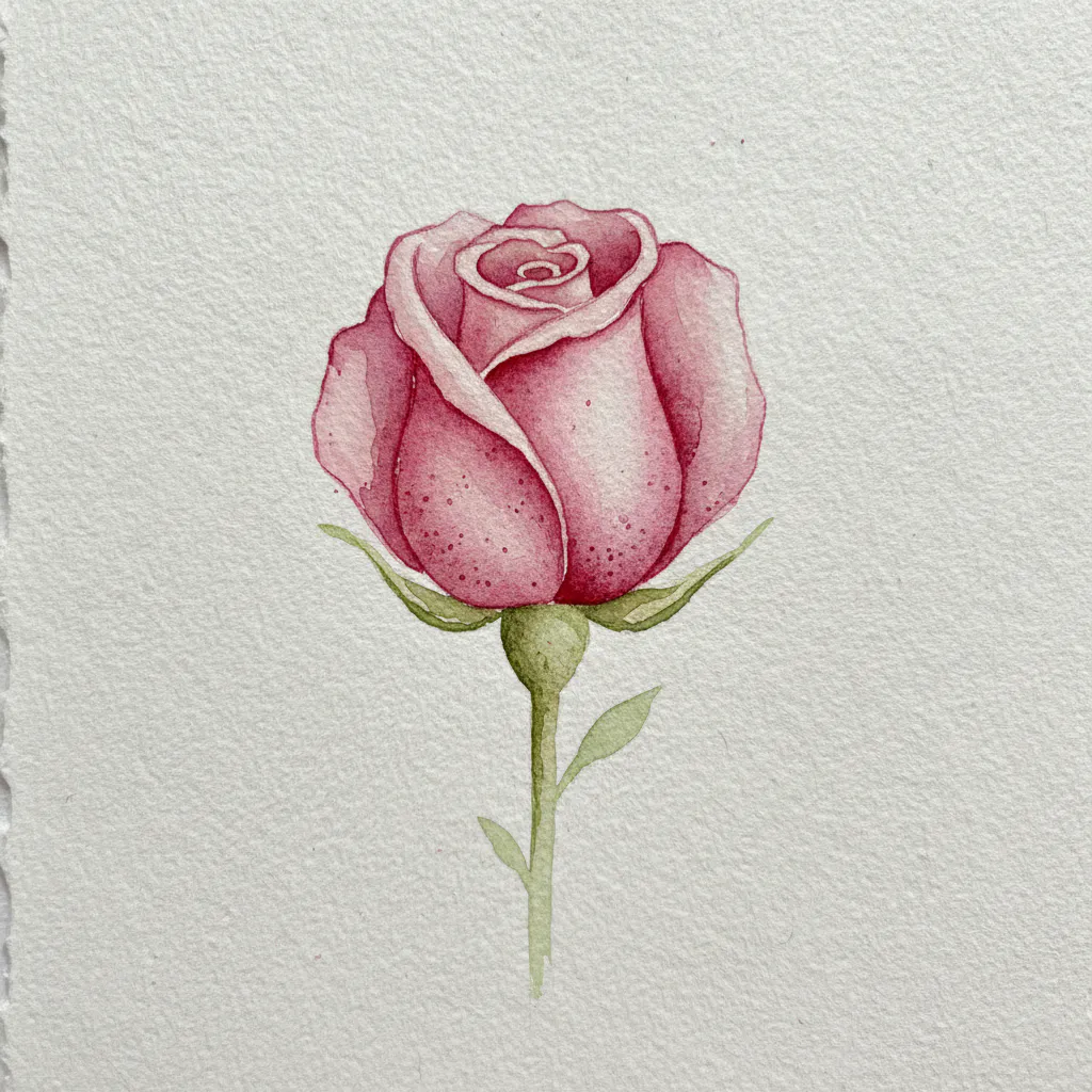 Minimalist watercolor painting idea 30