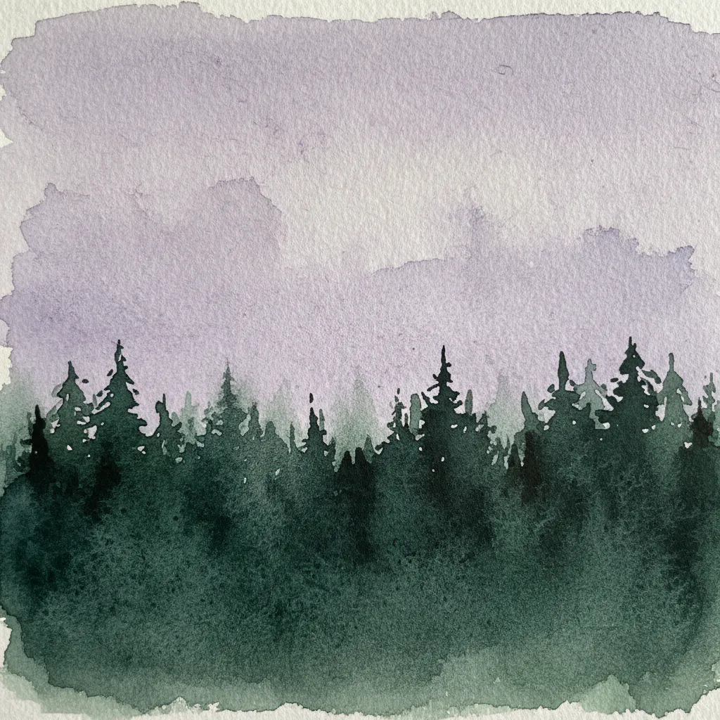 Minimalist watercolor painting idea 31