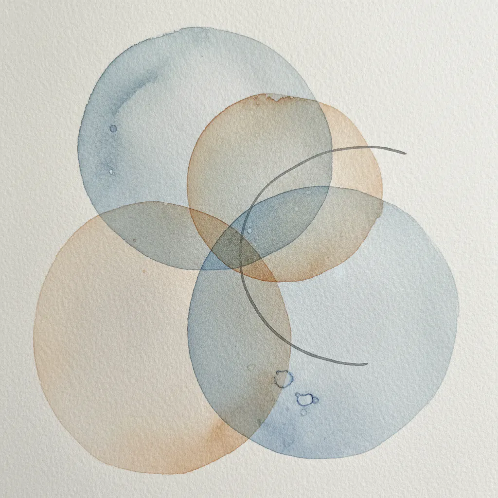 Minimalist watercolor painting idea 36