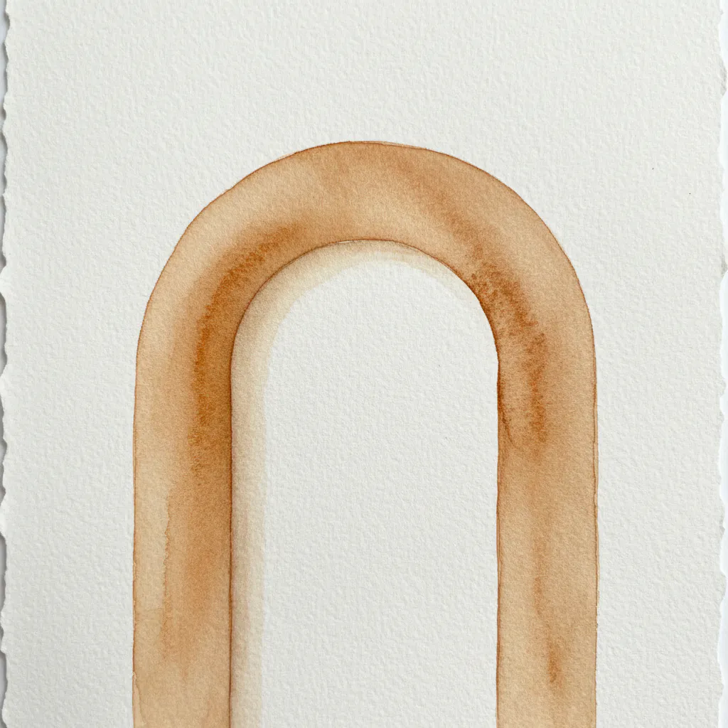 Minimalist watercolor painting idea 37