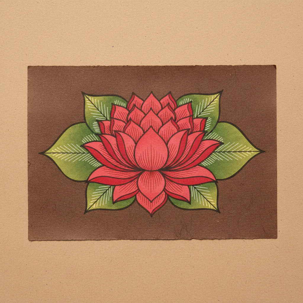 Simple Pattachitra art idea 27