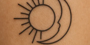 Sun And Moon Couple Tattoos