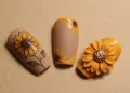 Sunflower Nail Art