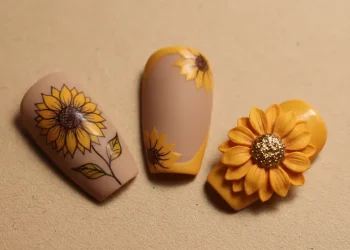 Sunflower Nail Art