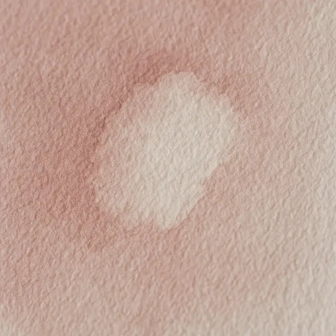 A paper towel gently lifts excess moisture from a painted letter.