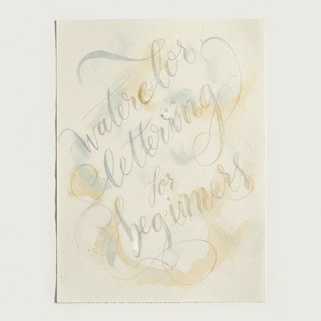 Watercolor lettering for beginners 19