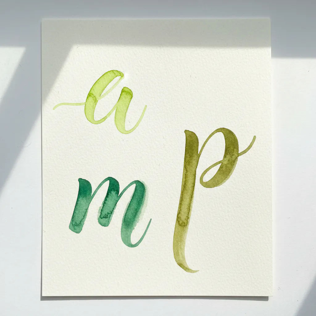 Watercolor lettering for beginners 23