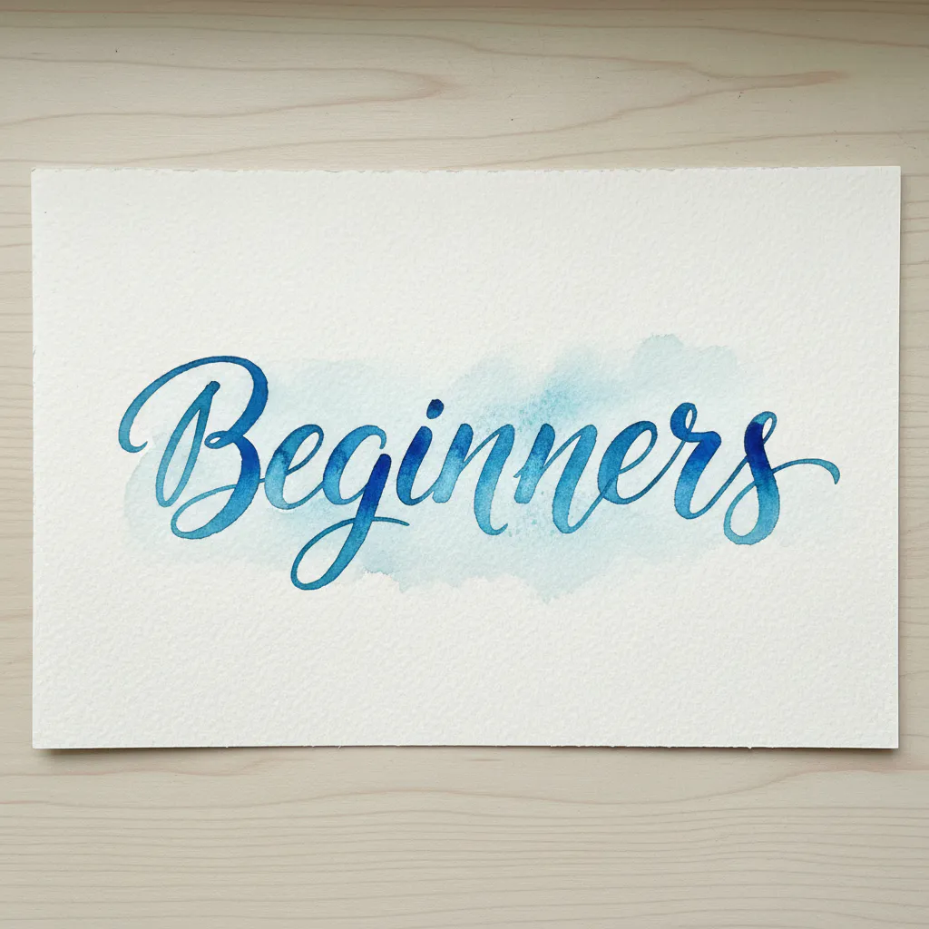 Watercolor lettering for beginners 31