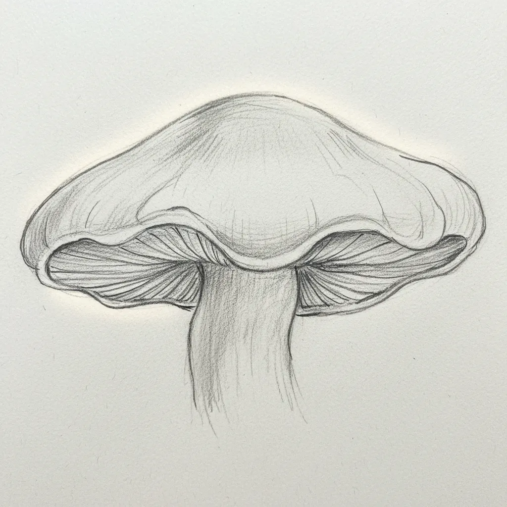 Easy mushroom drawing ideas 36