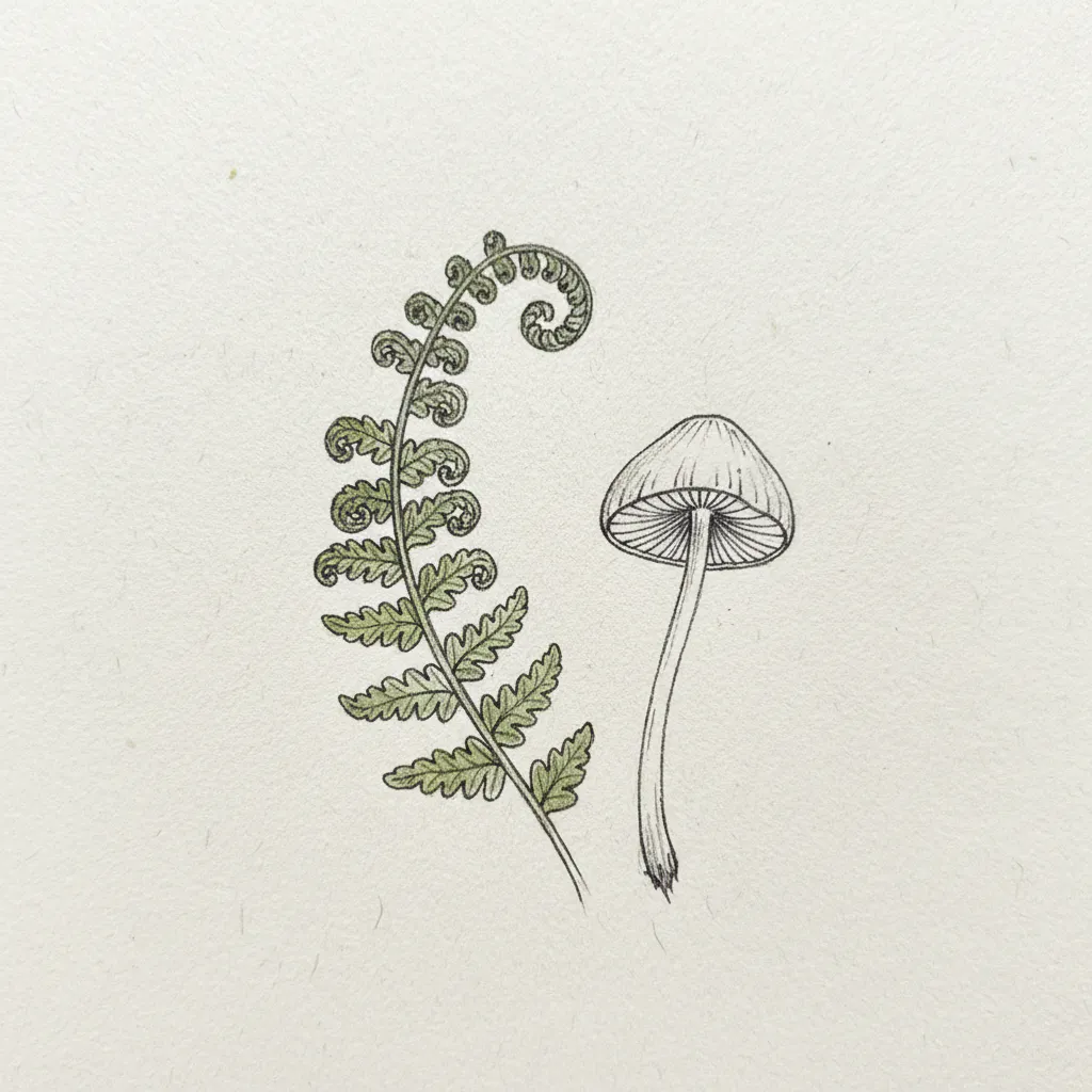 Easy mushroom drawing ideas 40