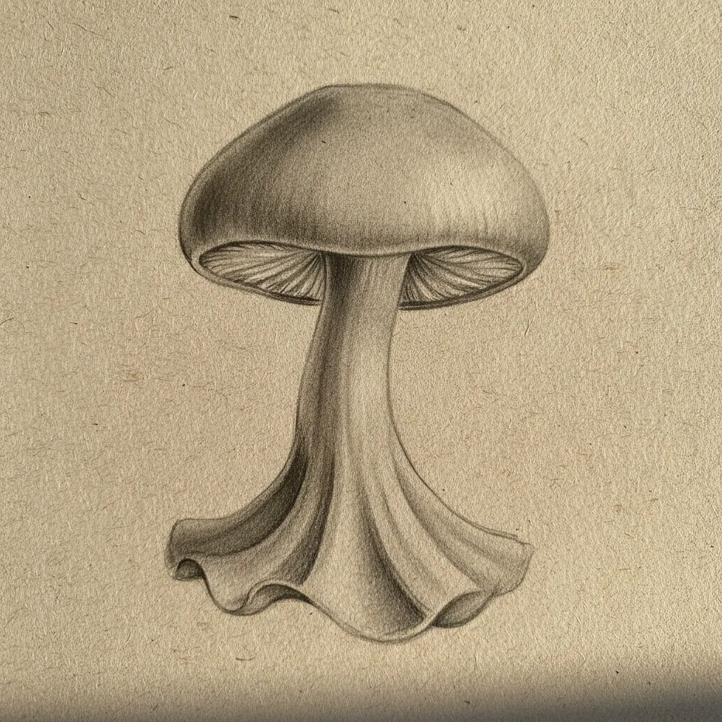 Easy mushroom drawing ideas 41
