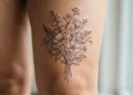 Above Knee Tattoos For Women