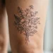 Above Knee Tattoos For Women