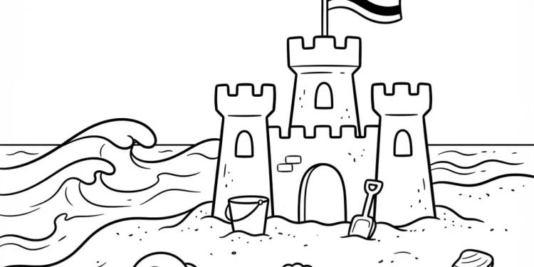 Beach Coloring Pages