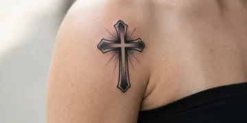 Cross Tattoos On Shoulder