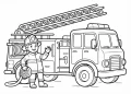 Fire Truck Coloring Pages