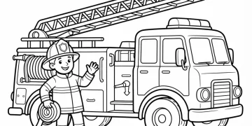 Fire Truck Coloring Pages