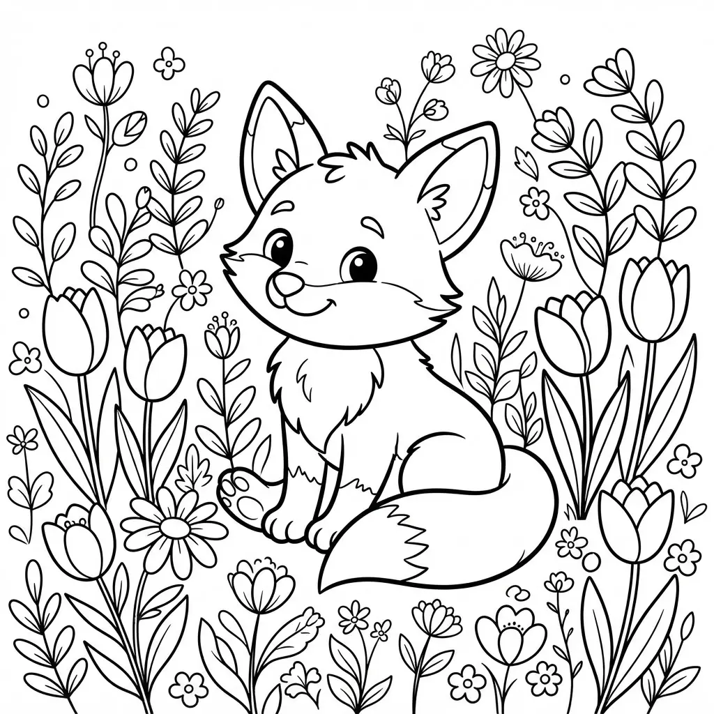 Three foxes resting together inside a den surrounded by roots, grasses, leaves, and smooth stones.