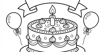 Happy Birthday Coloring Pages