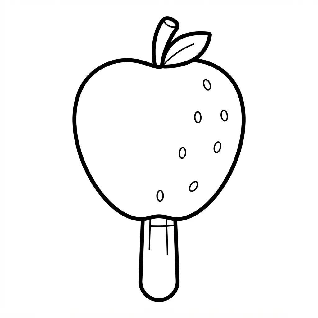 Ice cream coloring pages featuring a fruity popsicle duo with berry and citrus patterns.