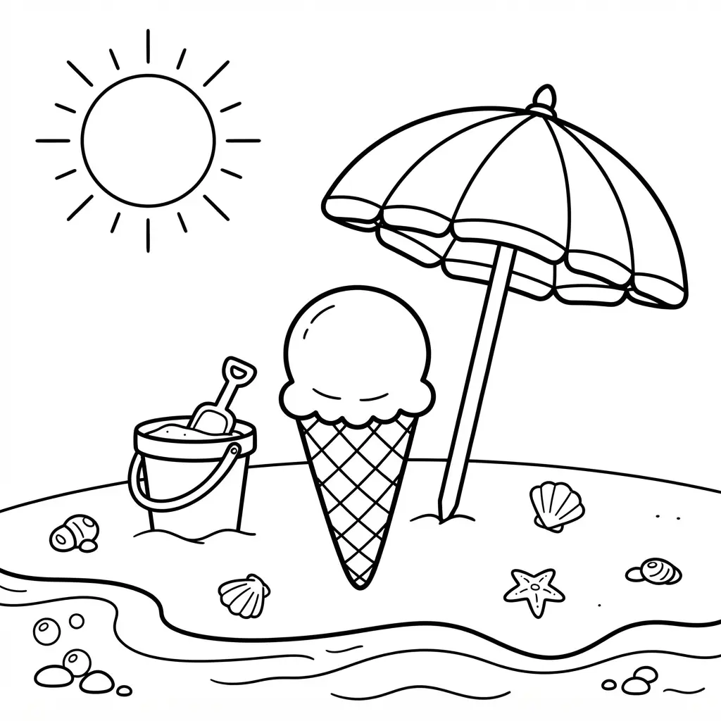 Mermaid tail shaped sundae with shells, bubbles, whipped cream, and a decorative dessert bowl.