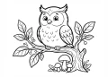 Owl Coloring Pages