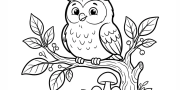 Owl Coloring Pages
