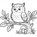 Owl Coloring Pages