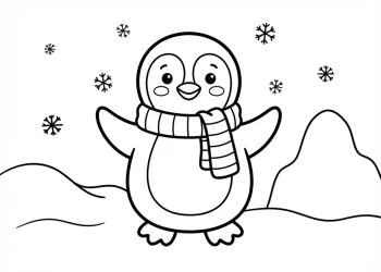 Penguin Coloring Pages