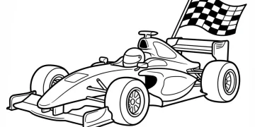 Race Car Coloring Pages