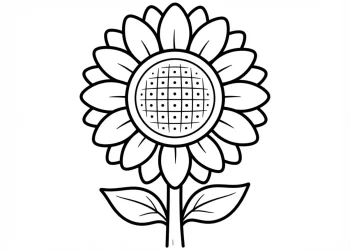 Sunflower Coloring Pages