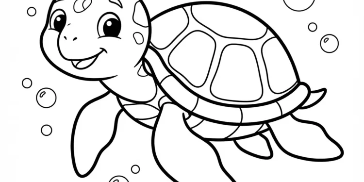 Turtle Coloring Pages