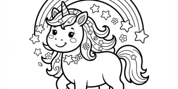 Unicorn Coloring Pages