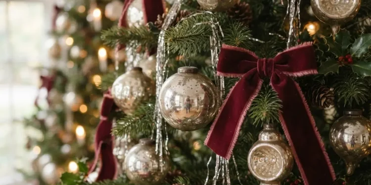 Vintage Christmas Tree Decoration Ideas