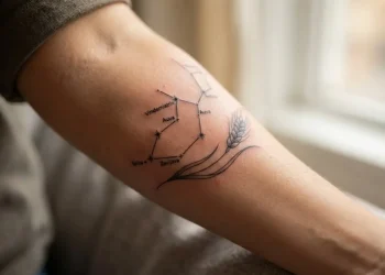 Virgo Constellation Tattoo Designs