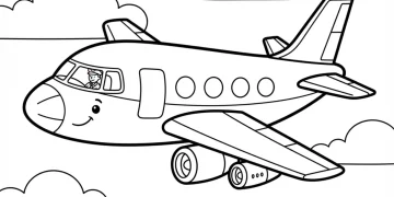 Airplane Coloring Pages