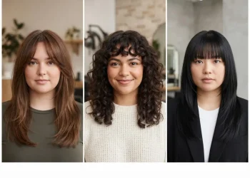 Bangs Hairstyles For Round Faces