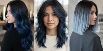 Blue Balayage For Brunettes