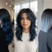 Blue Balayage For Brunettes