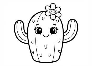 Cactus Coloring Pages