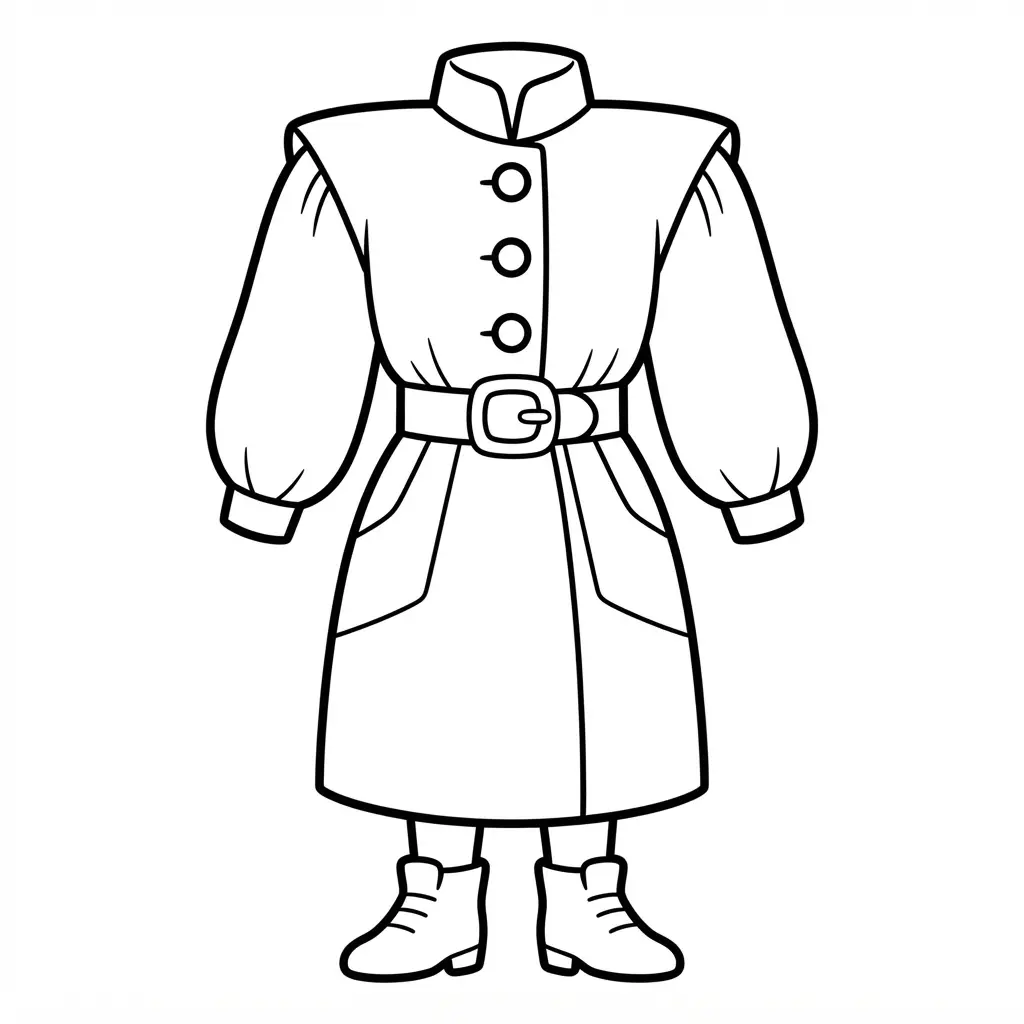 80s power dress with broad shoulders, a cinched waist, bold buttons, and ankle boots.