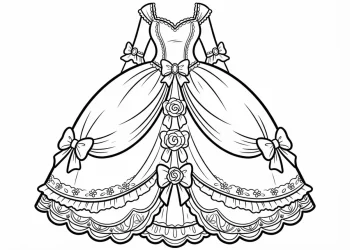 Dress Coloring Pages